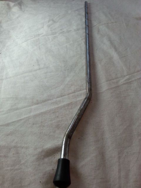 Gretsch 16/18"Floor Tom Drum Leg 20" 5 Knurling Grooves Chrome Vintage 60s RB* — main photograph
