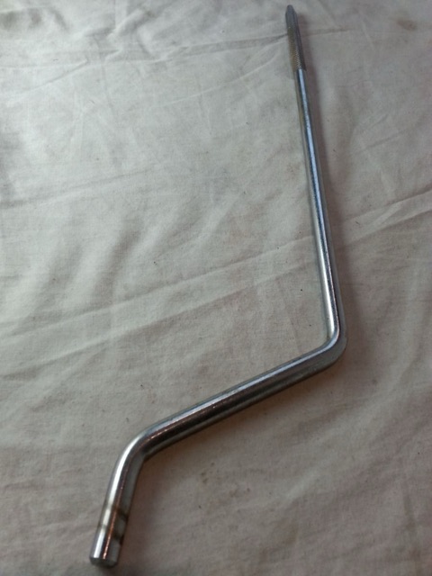 Ludwig 16/18"Floor Tom Drum Leg 17" Cross Knurling Chrome Classic Vintage 60s* — main photograph