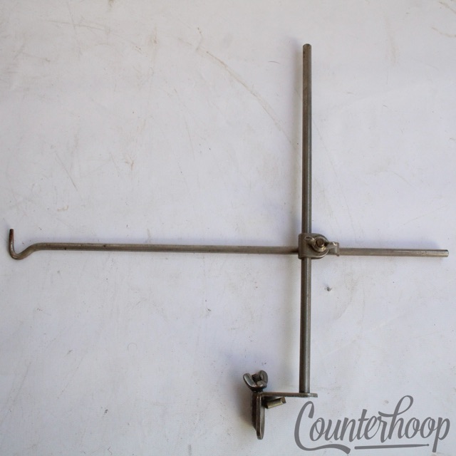 Leedy Bulldog Holders Clamp-On Bass Drum Hoop Mount Cowbell+Adjustable Triangle — main photograph