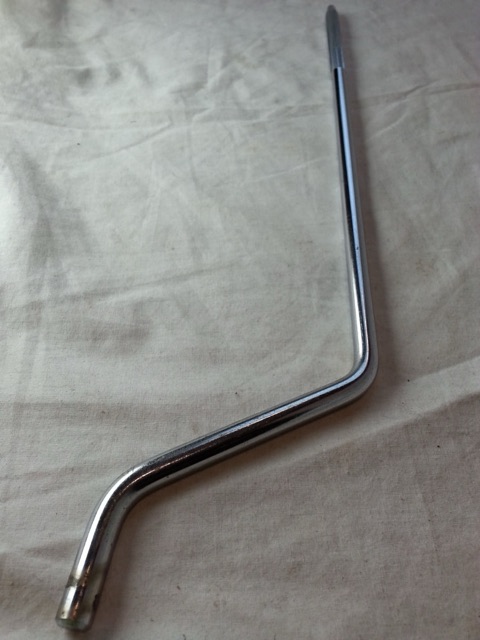 Ludwig 16/18"Floor Tom Drum Leg 17"Straight Knurling Vintage 60s Chrome Classic* — main photograph