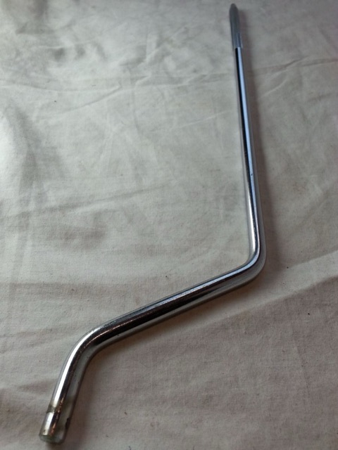 Ludwig 16/18"Floor Tom Drum Leg 17"Straight Knurling Vintage 60s Chrome Classic* — main photograph