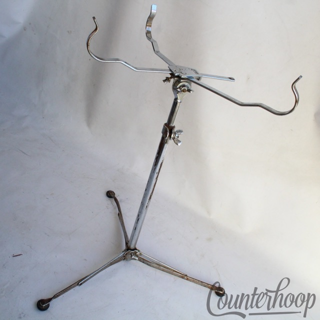 Ludwig WFL Flat-Base Snare Drum Stand Chrome Vintage Flush Chicago 50s Chrome* — main photograph