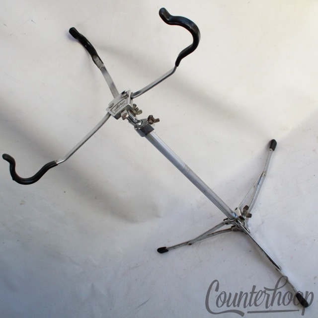 Ludwig Flat-Base Snare Drum Stand Chrome Vintage Flush Chicago 60s Chrome USA* — main photograph