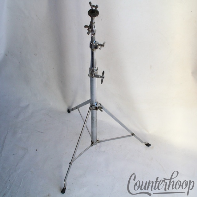 Ludwig Cymbal Stand Atlas Chrome Vintage 60s USA Crash/Ride Single-Braced Excl* — main photograph