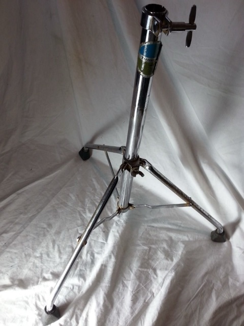 Ludwig Hercules Cymbal/Tom Drum Mount Holder Tripod Stand Base Vintage 70s USA* — main photograph