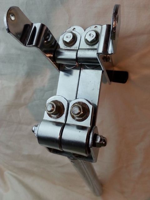 Gretsch Double Tom Drum Post Mount Vintage 60s Dual Clip Arms Round Badge RB* — main photograph