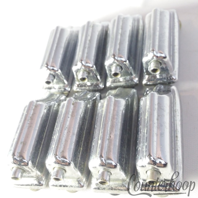 Rogers 8x Beavertail Bass Drum Lugs Chrome Cleveland/Dayton Vintage60s Powertone — main photograph