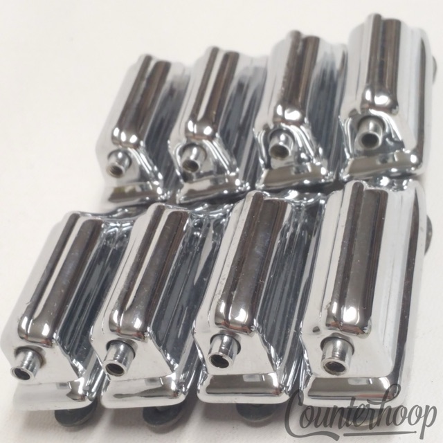 Rogers 8x Beavertail Bass Drum Lugs Chrome Cleveland/Dayton Vintage60s Powertone — main photograph