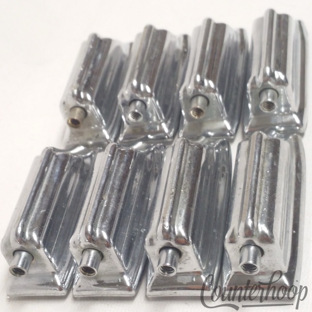 Rogers Beavertail Bass Drum Lugs8x Chrome Cleveland Vintage60s Powertone Holiday — main photograph
