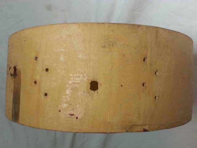 Sonor 14x5"Snare Drum Shell 3ply Beech w/ Re-Rings Western Germany Vintage 60s* — main photograph