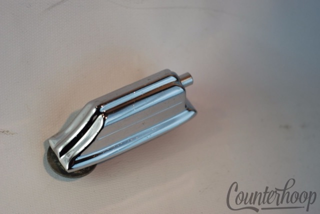 Rogers Beavertail Bass Drum Lug Chrome Cleveland Holiday Powertone 1st-Gen 60s* — main photograph