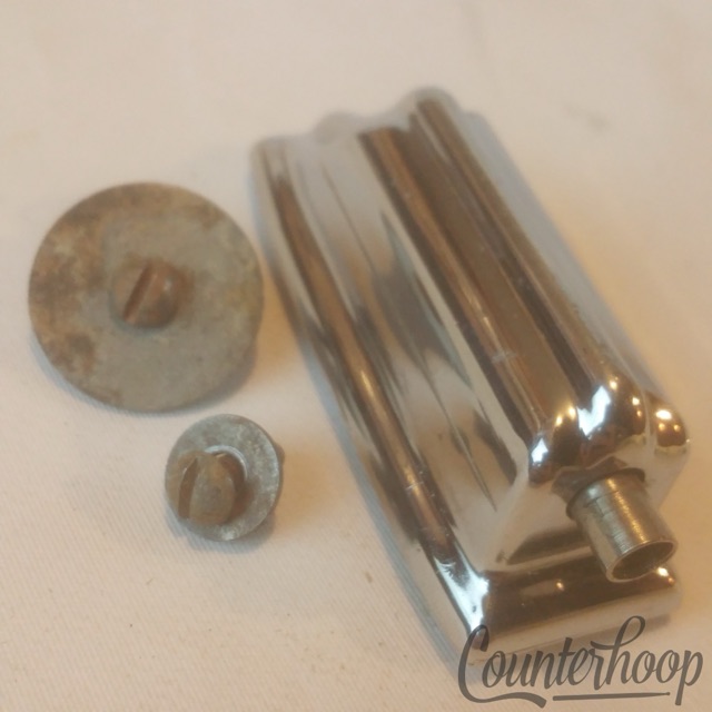 Rogers Beavertail Bass Drum Lug Chrome Cleveland Holiday Powertone 1st-Gen 60s* — main photograph