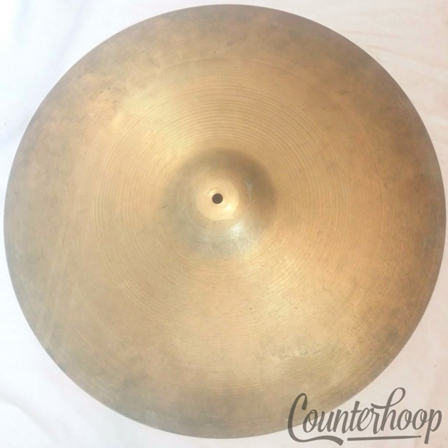 Zildjian 22" Medium Ride Cymbal 3190g Vintage 60s B20 A Turkish Avedis USA Rock — main photograph