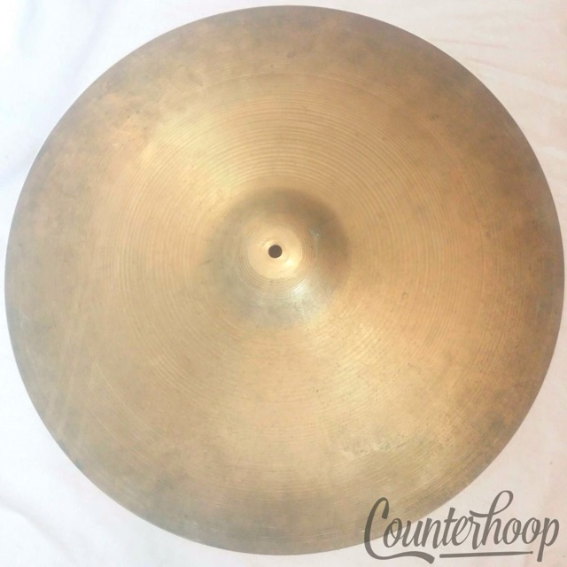 Zildjian 22" Medium Ride Cymbal 3190g Vintage 60s B20 A Turkish Avedis USA Rock — main photograph