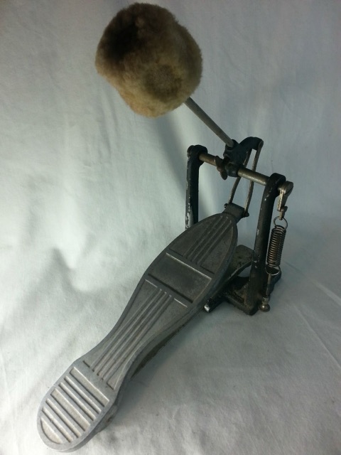 Leedy Solid Footboard Bass Drum Pedal Vintage 40s-50s Elkhart, IN USA OG* — main photograph