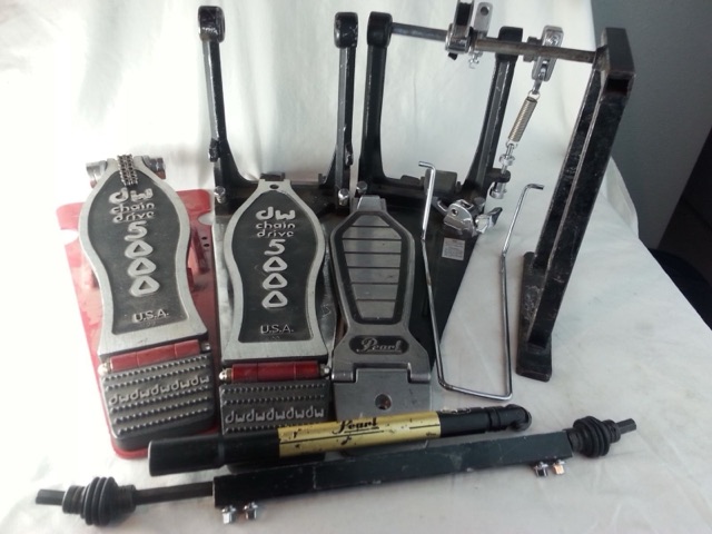 DW 5000 Bass Pedal Chain Drive USA Drum Workshop+Parts Lot++Double Linkages+* — main photograph