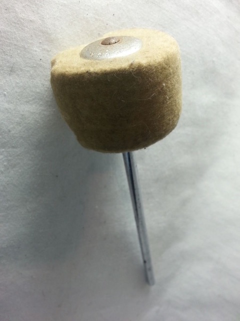 Ludwig Bass Drum Pedal Beater 1/4" x 6 1/4" - Felt, Chrome Classic Vintage 60s* — main photograph