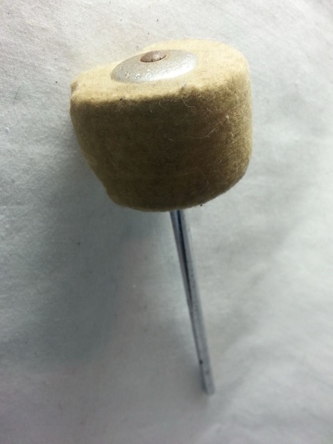 Ludwig Bass Drum Pedal Beater 1/4" x 6 1/4" - Felt, Chrome Classic Vintage 60s* — main photograph