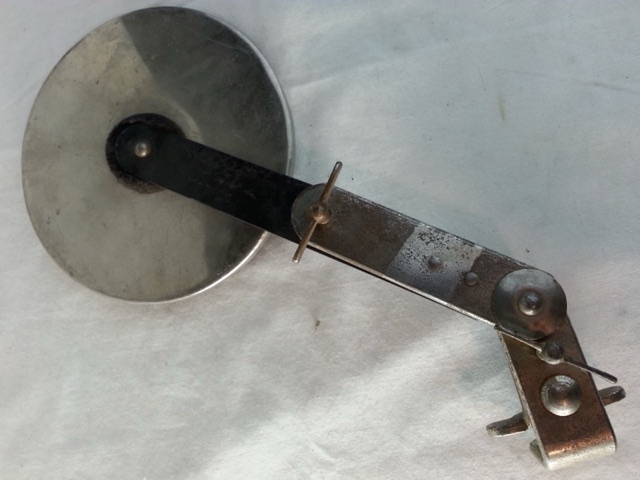 Leedy Clamp-On Bass Drum External Felt Muffler Nickel Elkhart USA Vintage 30s* — main photograph