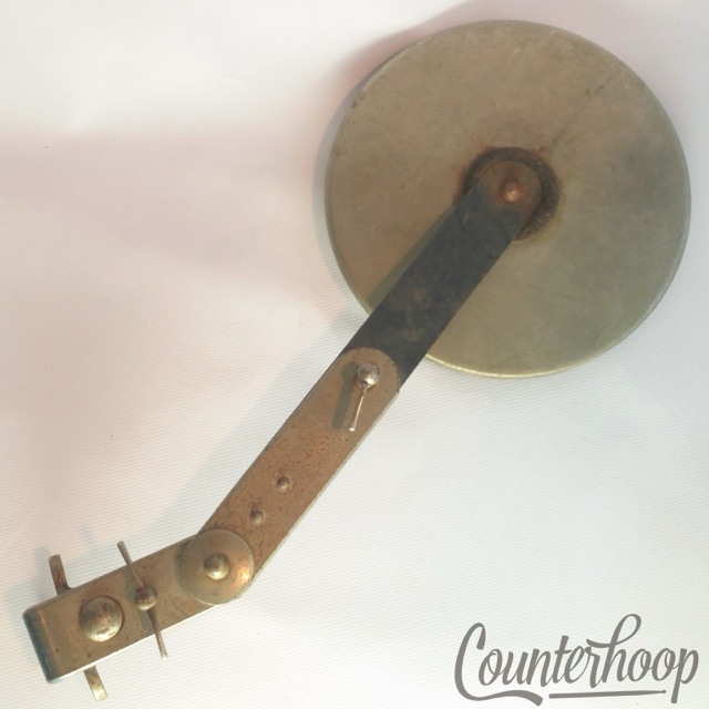 Leedy&Ludwig Clamp-On Bass Drum Muffler External Felt Nickel USA Vintage 50s* — main photograph