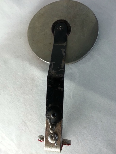 Leedy Clamp-On Bass Drum External Felt Muffler Nickel Elkhart Vintage 30s USA* — main photograph