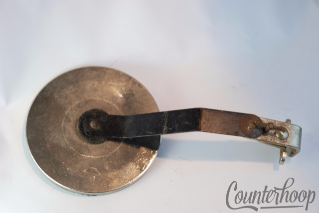 Leedy Clamp-On Bass Drum External Felt Muffler Nickel Elkhart Vintage 30s USA*? — main photograph