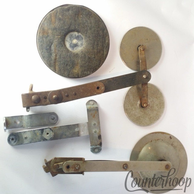 Ludwig Clamp-On Bass Drum External Felt Mufflers Parts Lot Hoop-Mount Nickel* — main photograph