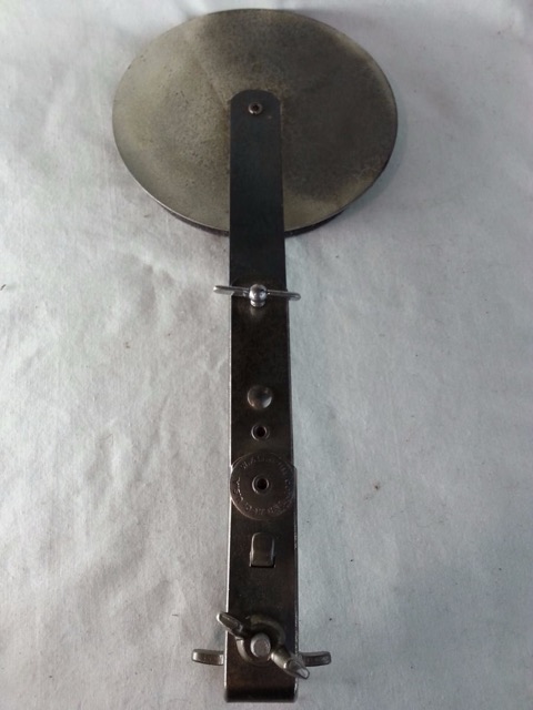 Ludwig-WFL Clamp-On Bass Drum External Pad Muffler Hoop-Mount Nickel Vintage 50s — main photograph