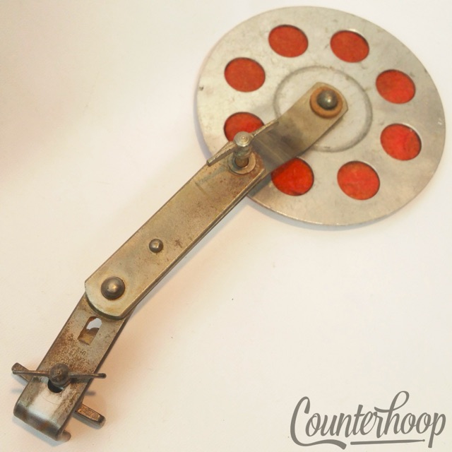 Slingerland Bass Drum Muffler Clamp-On Hoop Red Felt 8-Hole External Nickel RK* — main photograph