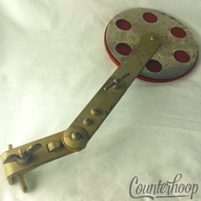 Ludwig WM.F.L.Clamp-On Bass Drum Red-Felt 6-Hole Muffler Hoop-Mount Vintage 40s — main photograph