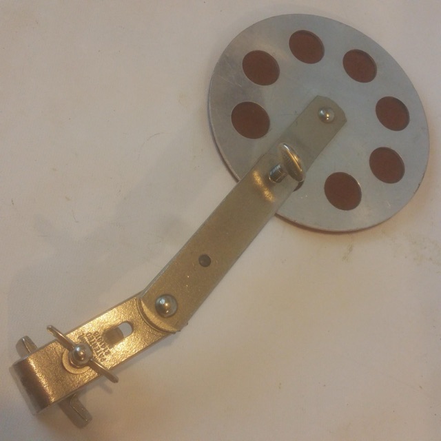 Slingerland Bass Drum Muffler Clamp-On Hoop Red Felt 8-Hole External Nickel RK* — main photograph