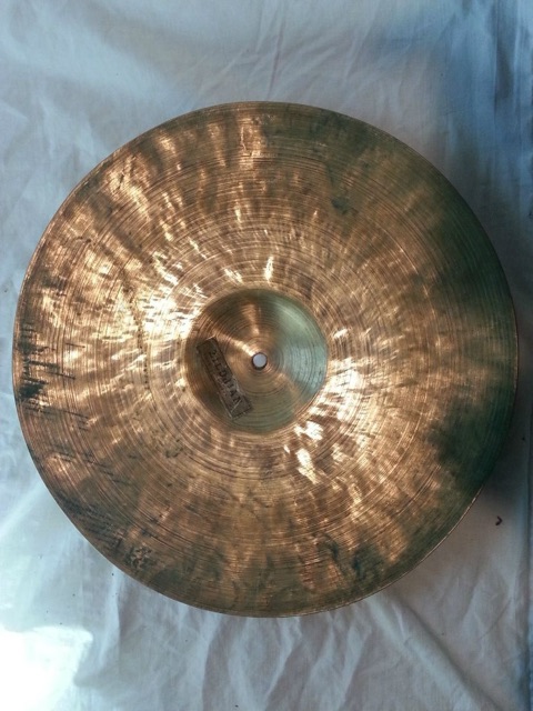 Zildjian K Istanbul Hi-Hat/Crash Cymbal  15" 800g Paper-Thin Vintage 40s-50s HH — main photograph