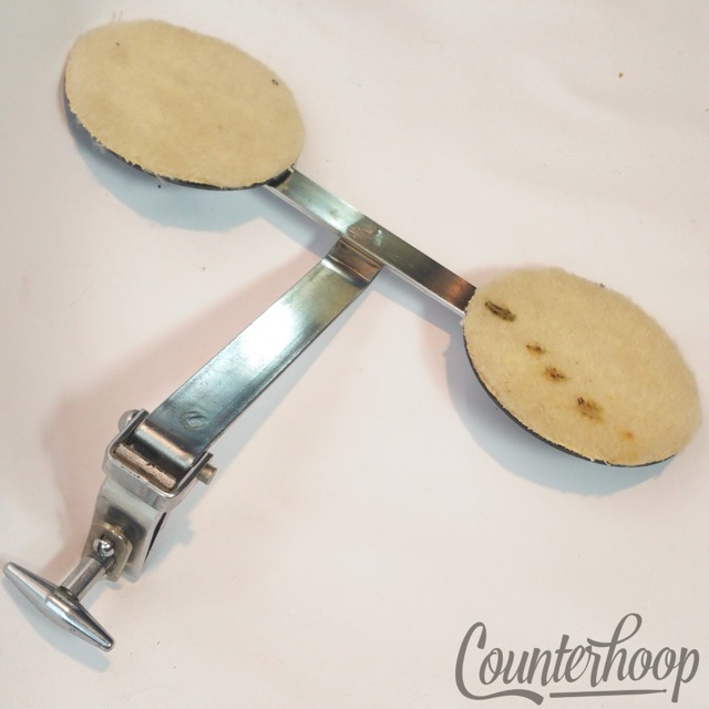 Slingerland Bass Drum Internal Double-Cup Felt Muffler Chrome Vintage 60s SK USA — main photograph