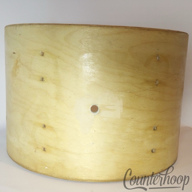 Hayman 13x9"Tom Drum Shell 3ply Birch Stripped Project Vintage 60s Vibrasonic* — main photograph