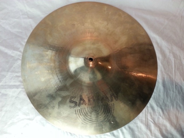 Sabian 17" Rock Crash 1430g Medium Vintage 80s AA B20 Bronze Made in Canada* — main photograph