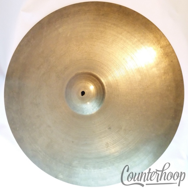 Zildjian 24" Ride 3390g Med-Thin B20 Turkish Cymbals USA Avedis A Vintage 50s* — main photograph