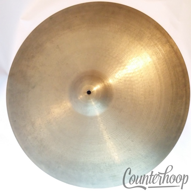 Zildjian 24"Over-Sized Ride 3890g B20 Turkish Cymbals USA Avedis A Vintage 60s* — main photograph