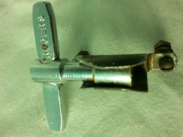 Rogers Drum Key+Mount Holder Chrome Vintage Cleveland,OH Holiday Vintage 60s* — main photograph