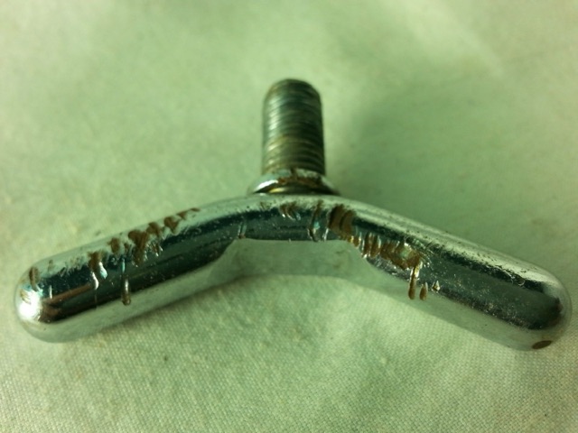 Rogers 1/4"x5/8" Swivomatic Stand Wing-Screw Vintage 60s USA Chrome Parts Good* — main photograph