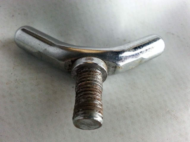 Rogers 1/4"x5/8" Swivomatic Stand Wing-Screw Vintage 60s USA Chrome Parts* — main photograph