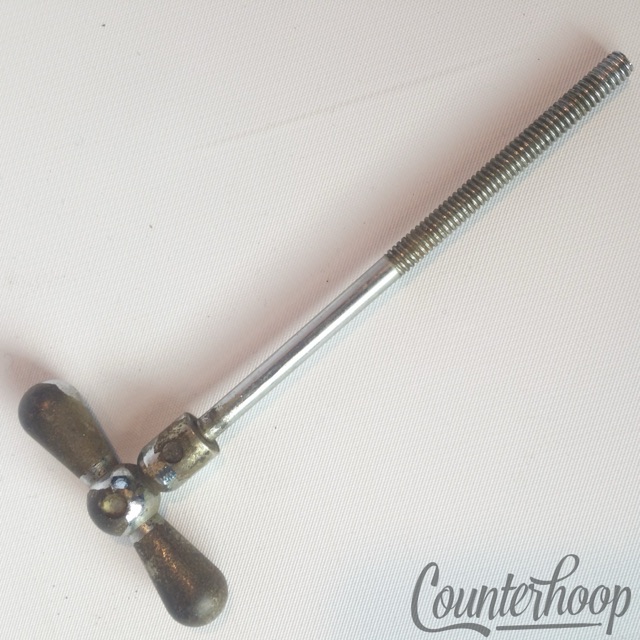Rogers Bow-Tie Bass Drum Tension T-Rod Claw 3 5/8"Holiday Cleveland Vintage 60s — main photograph