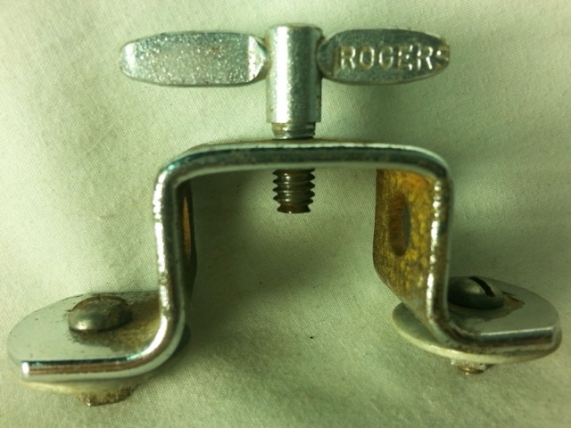Rogers Floor Tom Leg Mount Bracket Straight Cleveland Holiday Vintage 50s-60s F — main photograph
