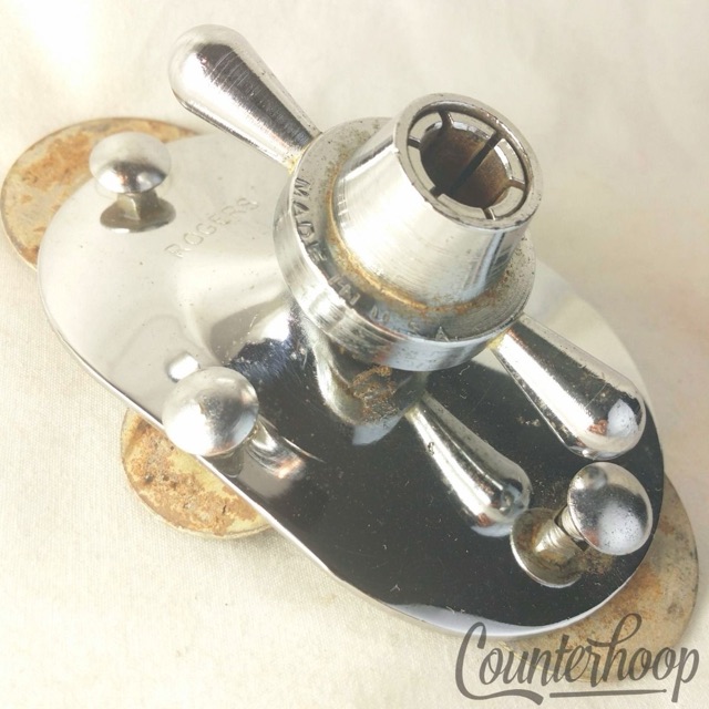Rogers Swivomatic Bass Drum Spur/Tom/Cymbal Arm Mount Holiday/Powertone 60s USA — main photograph