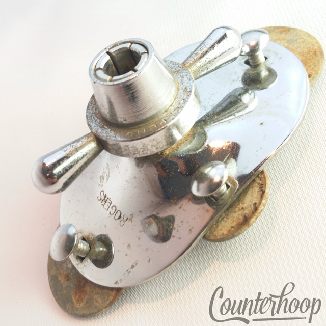 Rogers Swivomatic Bass Drum Spur/Tom/Cymbal Arm Mount Holiday/Powertone 60s USA — main photograph