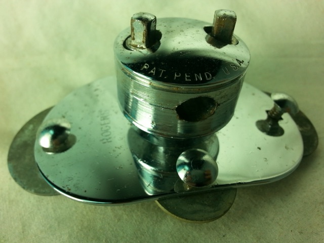 Rogers Swivomatic Hex Floor Tom Drum Leg Mount Cymbal Arm Hex Cleveland 60s VG* — main photograph