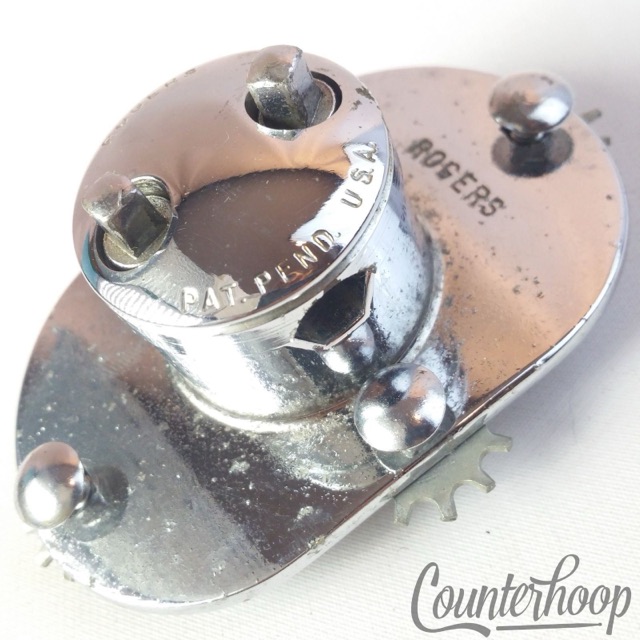 Rogers Swivomatic Hex Floor Tom Drum Leg Mount Cymbal Arm Powertone 60s Vintage — main photograph