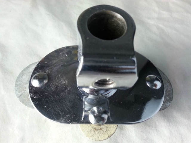 Rogers Double Tom Mount Bass Drum Post Receiver Swivomatic Cleveland Vintage 60s — main photograph