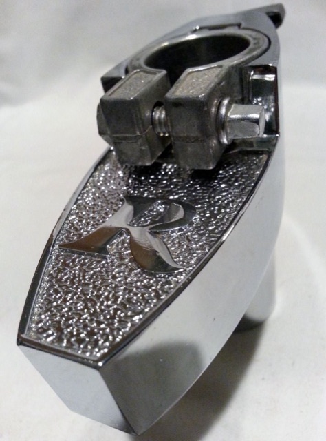 Rogers XP8 Bass Drum Spur / Tom Post Receiver Tube Mount Chrome 70s Classic* — main photograph