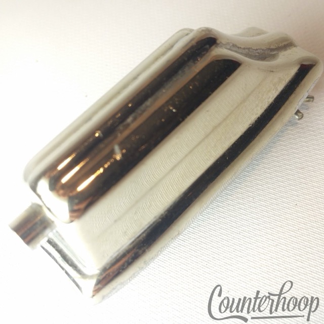 Rogers Beavertail Bass Drum Lug Chrome Dayton/Fullerton Vintage 60s Powertone US — main photograph
