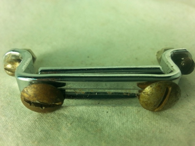 Rogers Snare Drum Butt Plate Chrome Classmate Marching Cleveland Vintage 60s* — main photograph